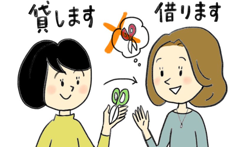 lend・borrow・rent・leaseの違いと使い方