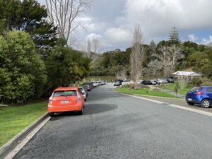 Matakana Wharfの駐車場