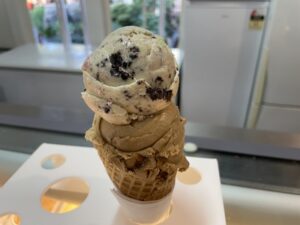 チョコチップとカプチーノのアイス