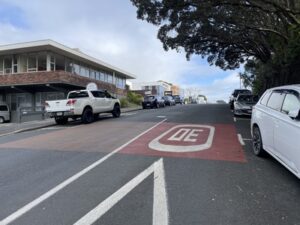 ニュープリマスの駐車場