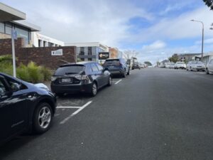 ニュープリマスの駐車場